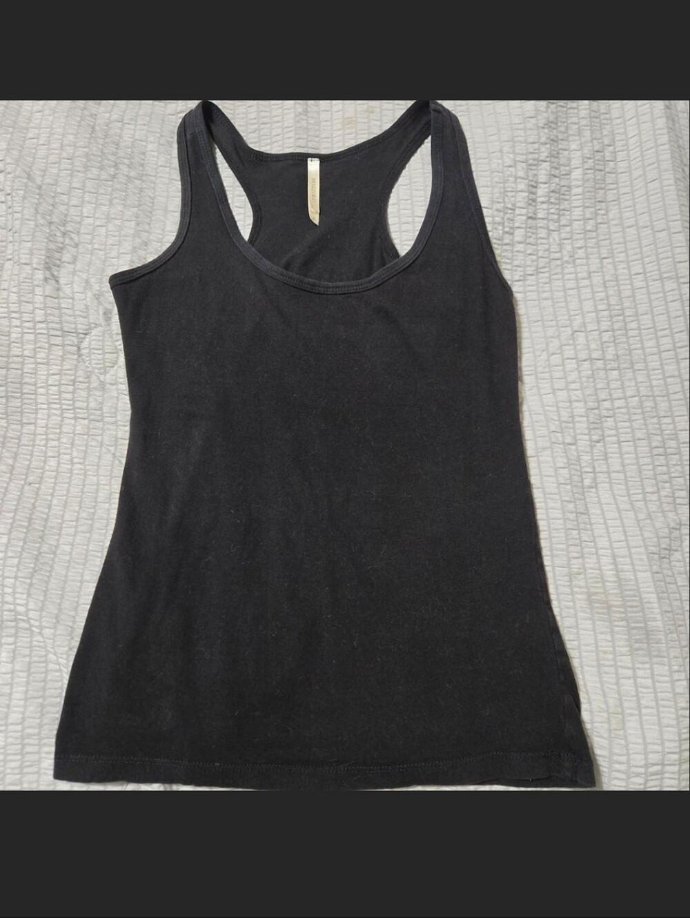 Bozzolo Black Racerback Fitted Tank Top